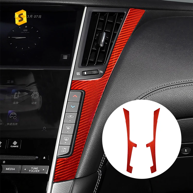 Equipment Smart Library ES Red Carbon Fiber Car Interior Trim For Infiniti Q50 Q50L Q60 2014-2020 Carbon Fiber Middle Console Bo
Equipment Smart Library ES Red Carbon Fiber Car Interior Trim For Infiniti Q50 Q50L Q60 2014-2020 Carbon Fiber Middle Console Bo