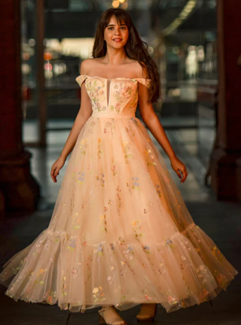 Princess Sweetheart Champagne A-Line Long Prom Dresses Party Dresses Robe de Mariage2023
Princess Sweetheart Champagne A-Line Long Prom Dresses Party Dresses Robe de Mariage2023