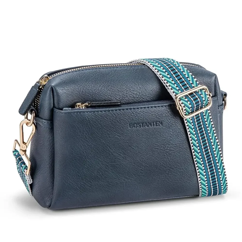 Free ShippingSmall Crossbody Purse for Women Triple Zip Cell Phone Leather Handbag with Colored Shoulder Strap
Free ShippingSmall Crossbody Purse for Women Triple Zip Cell Phone Leather Handbag with Colored Shoulder Strap