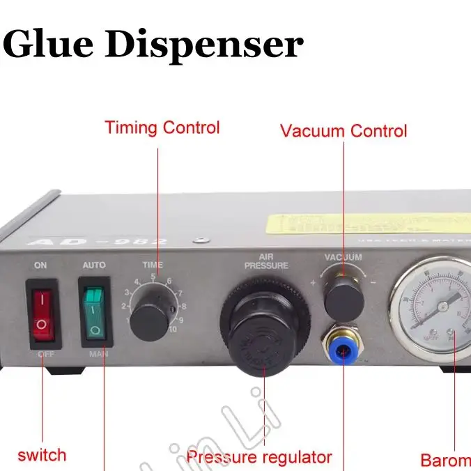 Semi-Auto Glue Dispenser Precise PCB Solder Paste Liquid Controller Glue Dropper Fluid Dispense AD-982
Semi-Auto Glue Dispenser Precise PCB Solder Paste Liquid Controller Glue Dropper Fluid Dispense AD-982