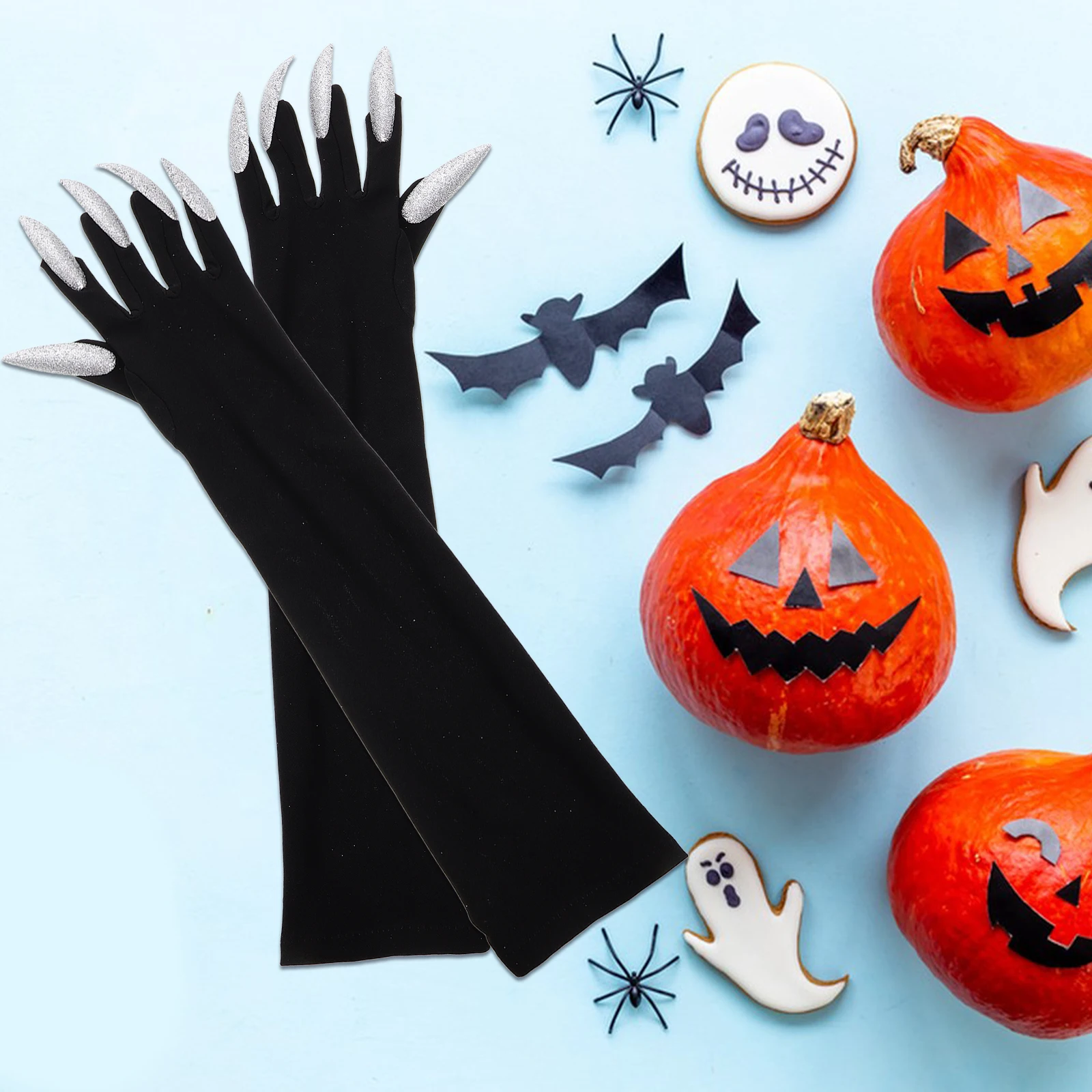 Long Finger Nails Durable Elastic Material Halloween Party Costume Props Full Finger Gloves Nails Fits Most People Scary
Long Finger Nails Durable Elastic Material Halloween Party Costume Props Full Finger Gloves Nails Fits Most People Scary