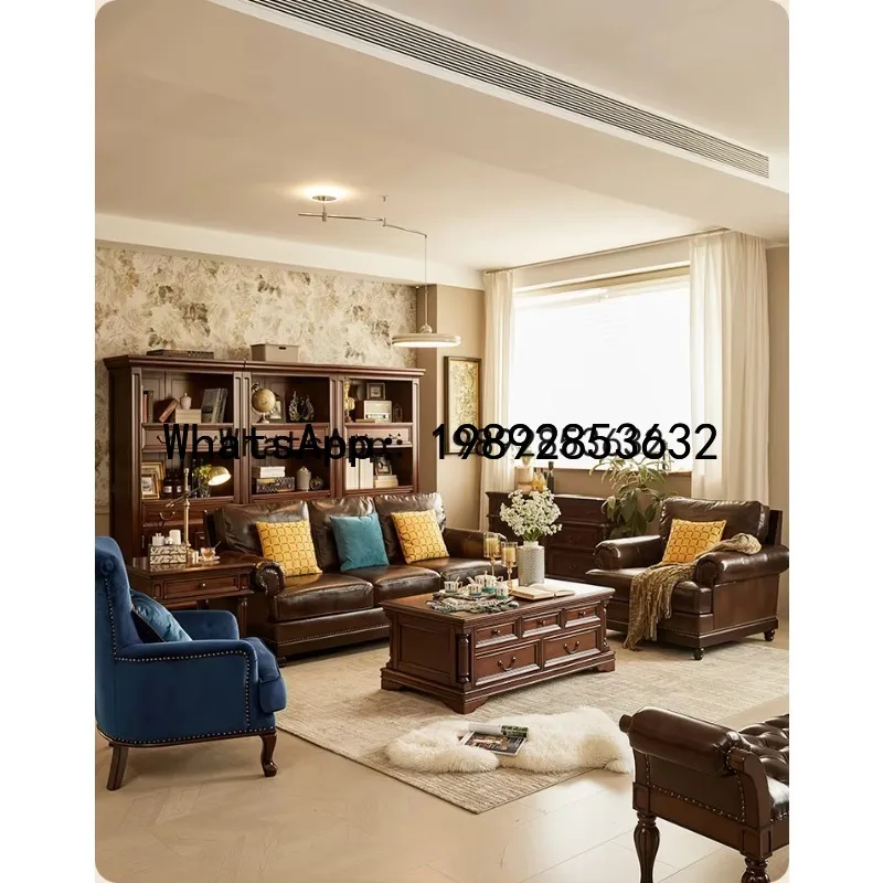 HYS New Classical Teak Solid Wood Long Coffee Table Living Room Furniture with Drawers
HYS New Classical Teak Solid Wood Long Coffee Table Living Room Furniture with Drawers