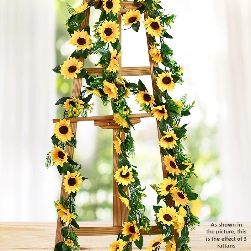 32 sunflowers sunflower simulation rattan plant fern leaf combination living room wedding wall hanging decoration ornaments
32 sunflowers sunflower simulation rattan plant fern leaf combination living room wedding wall hanging decoration ornaments