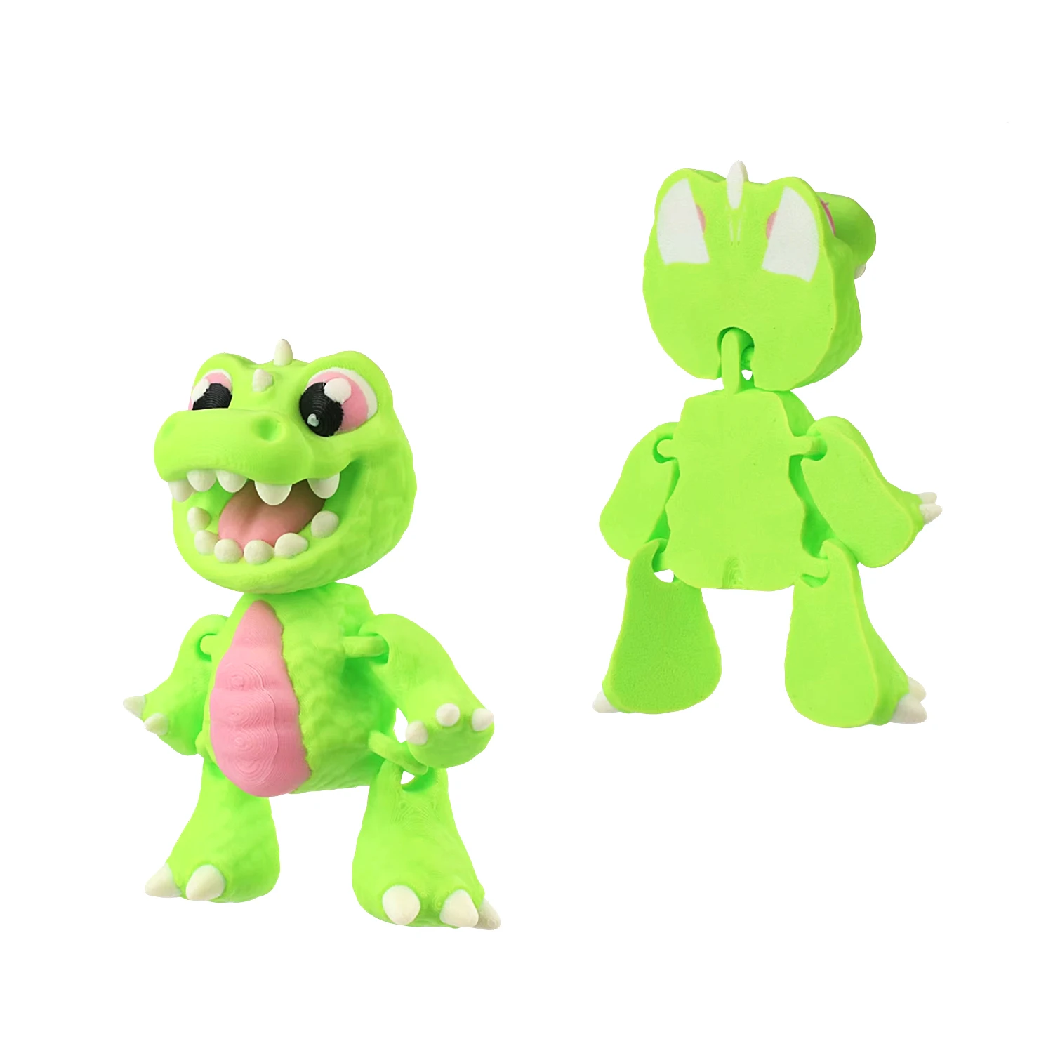 3D printed green dinosaur dolls, creative home collection crafts, desktop decoration model toys
3D printed green dinosaur dolls, creative home collection crafts, desktop decoration model toys