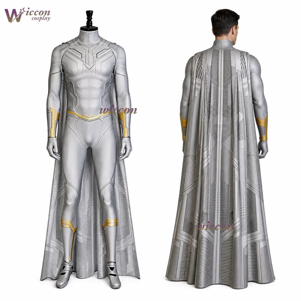 Wandavision Vision Cosplay Costume White Male Vision Jumpsuit with Cloak Superhero Ha outfit role-play bodysuit cosplay
Wandavision Vision Cosplay Costume White Male Vision Jumpsuit with Cloak Superhero Ha outfit role-play bodysuit cosplay