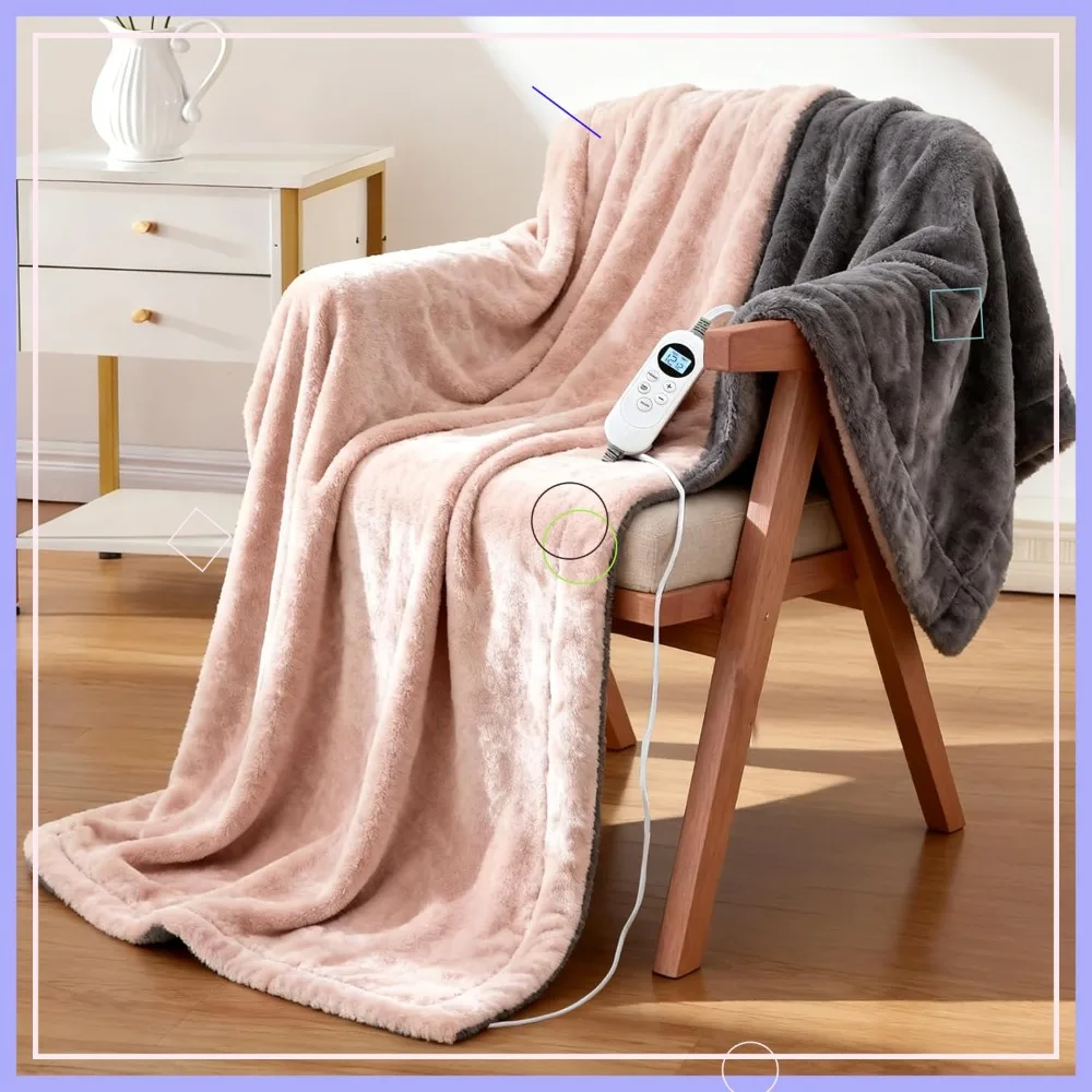 Электрическое одеяло с подогревом 50x60 см, мягкое фланелевое, двустороннее, быстрый нагрев, 12 уровней регулировки, таймер, защита от перегрева, можно стирать, персиково-розовый, серый
Электрическое одеяло с подогревом 50x60 см, мягкое фланелевое, двустороннее, быстрый нагрев, 12 уровней регулировки, таймер, защита от перегрева, можно стирать, персиково-розовый, серый