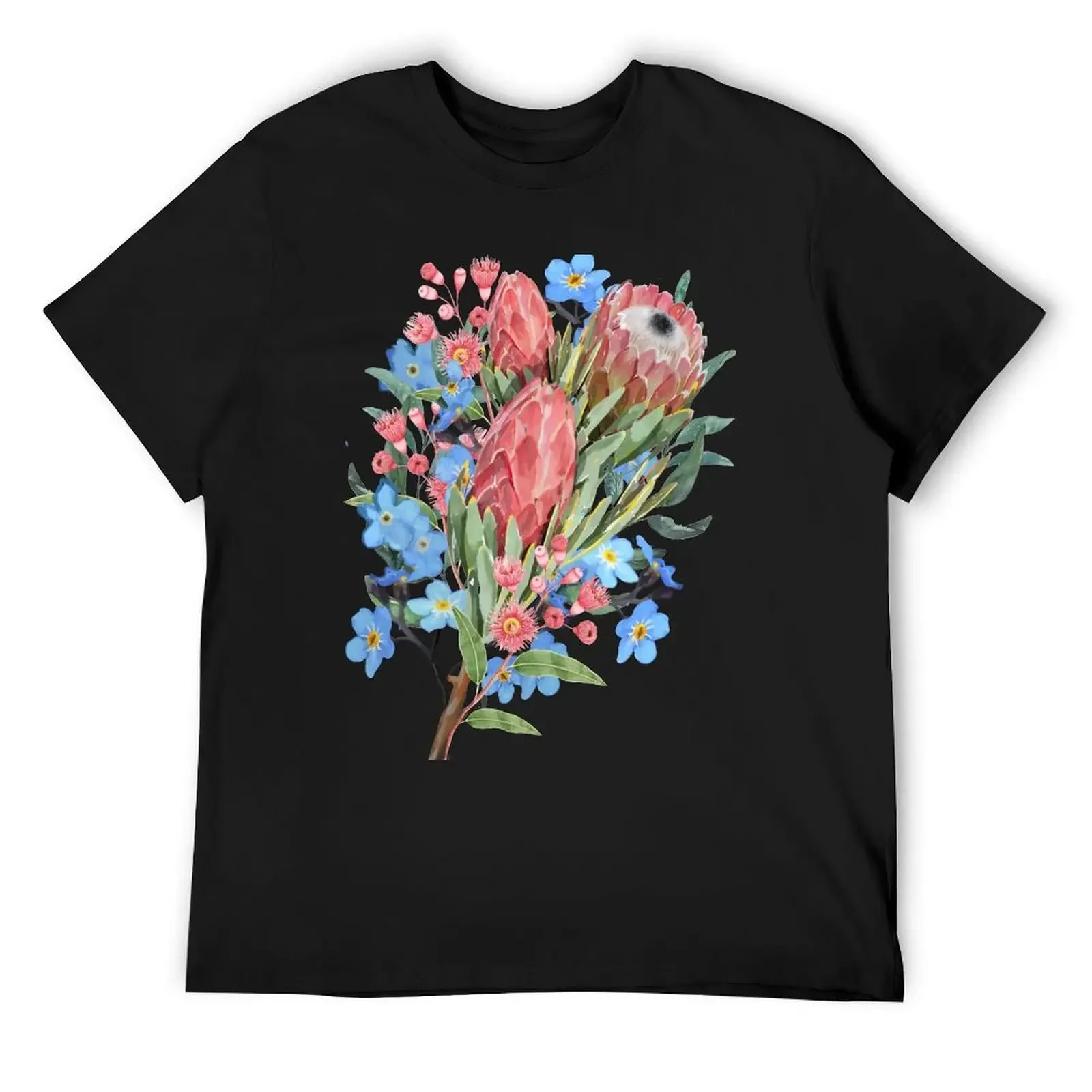Celebrate' Bouquet with Proteas and Flowering Gum T-Shirt blue archive cotton man t-shirts plain black t shirts men
Celebrate' Bouquet with Proteas and Flowering Gum T-Shirt blue archive cotton man t-shirts plain black t shirts men