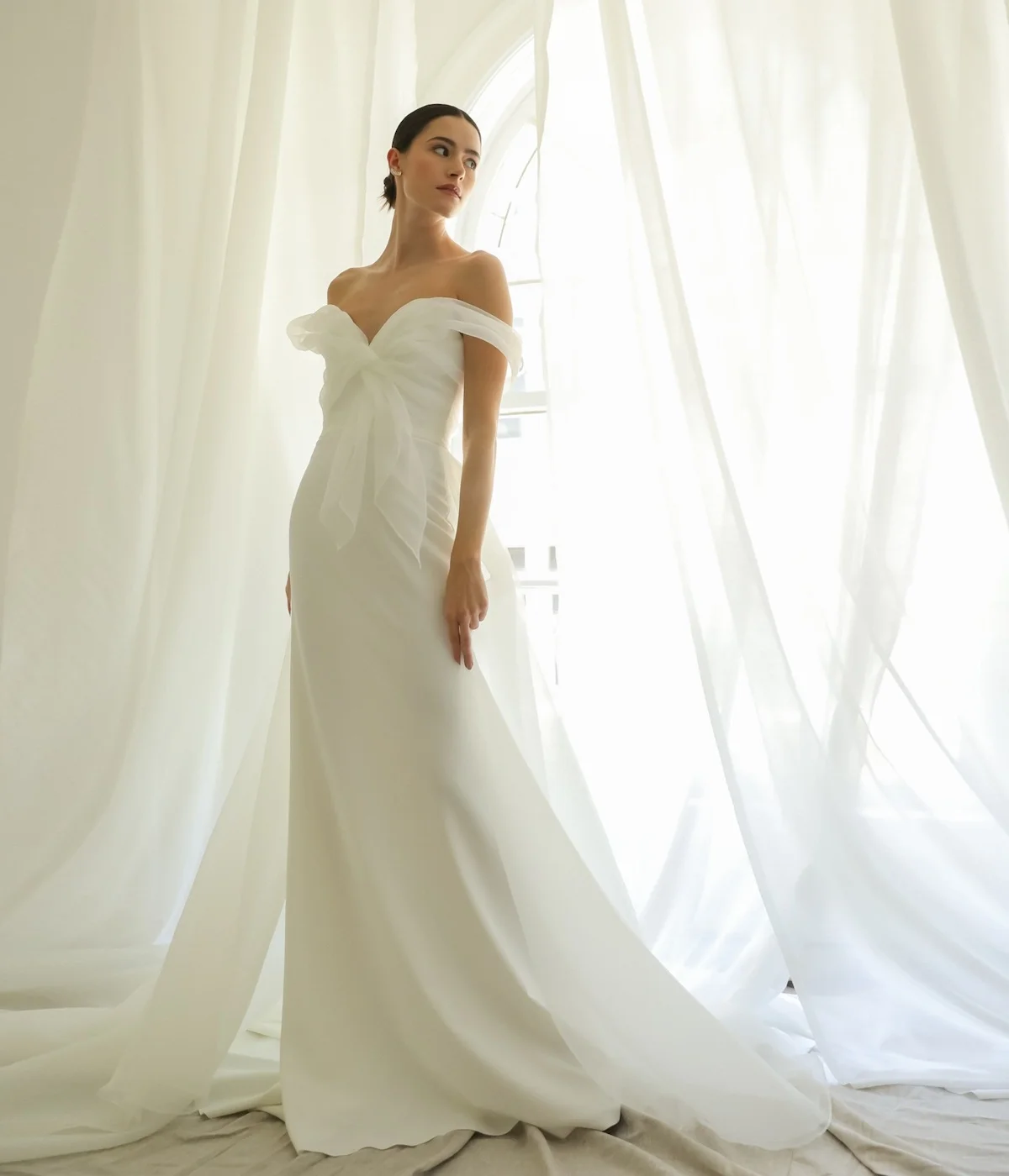 KOYOUN One Shoulder Simple Wedding Dresses Bow Neck Mermaid Bride Gowns with Overskirt vestidos de novia 2024
KOYOUN One Shoulder Simple Wedding Dresses Bow Neck Mermaid Bride Gowns with Overskirt vestidos de novia 2024