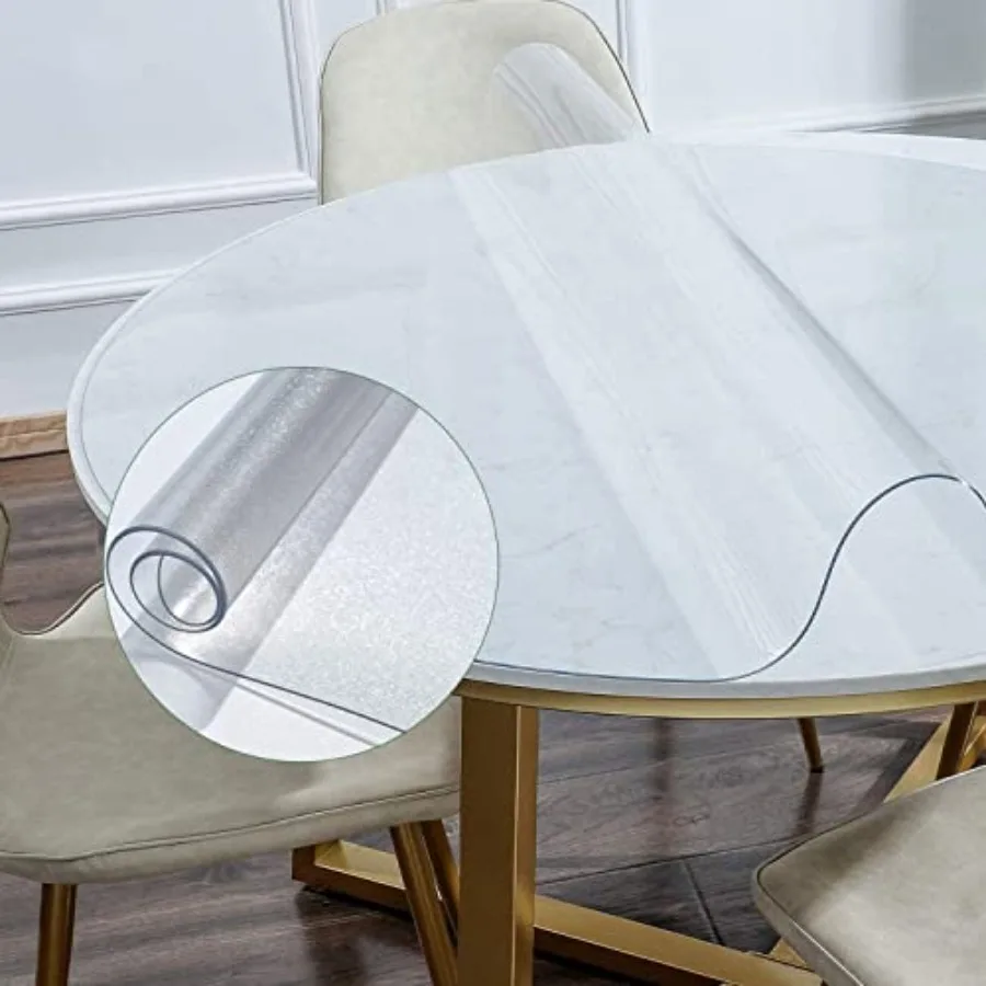 45 Inch Round Table Cover Protector Thick Upgraded Version Unshrinkable Non-Slip Waterproof Oil Proof Plastic Tablecloth Protec
45 Inch Round Table Cover Protector Thick Upgraded Version Unshrinkable Non-Slip Waterproof Oil Proof Plastic Tablecloth Protec