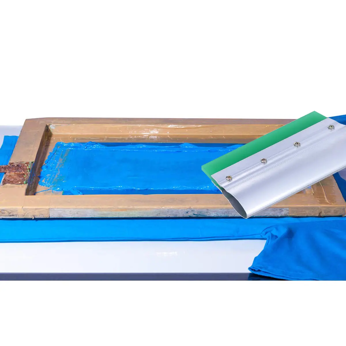 Premium Rubber Squeegee for Screen Printing 25Cm Ergonomic Straight Metal Handle Abrasion Solvent Resistant Printing Tool
Premium Rubber Squeegee for Screen Printing 25Cm Ergonomic Straight Metal Handle Abrasion Solvent Resistant Printing Tool