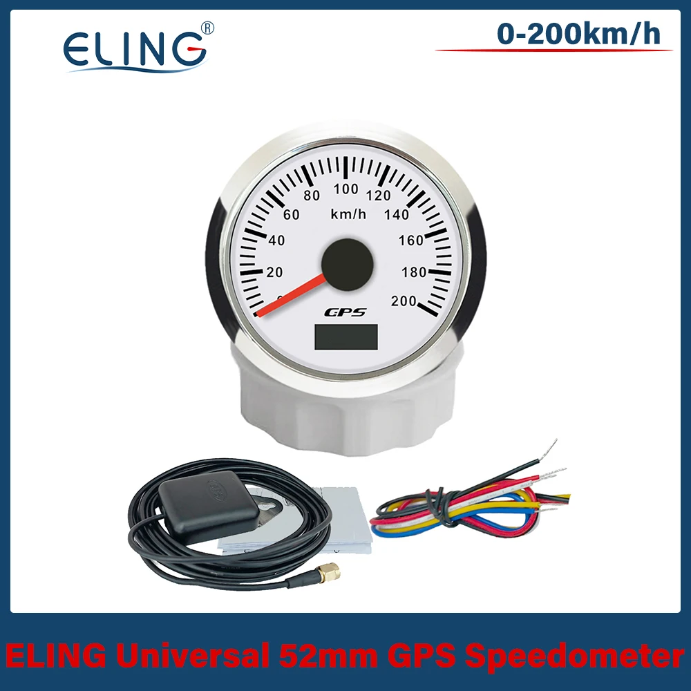 ELING 52mm (2'') GPS Speedometer 30 60 80 120 200 KM/H Odometer with GPS Antenna 7 Colors Backlight for Car Marine Boat
ELING 52mm (2'') GPS Speedometer 30 60 80 120 200 KM/H Odometer with GPS Antenna 7 Colors Backlight for Car Marine Boat