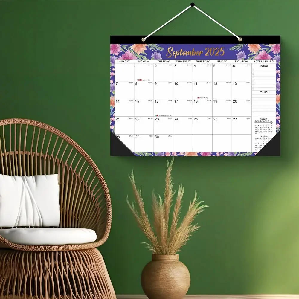 Creative Wall Calendar Colorful with Hanging Hole English Calendar Portable 18 Months Floral Wall Calendar Agenda Organizer
Creative Wall Calendar Colorful with Hanging Hole English Calendar Portable 18 Months Floral Wall Calendar Agenda Organizer