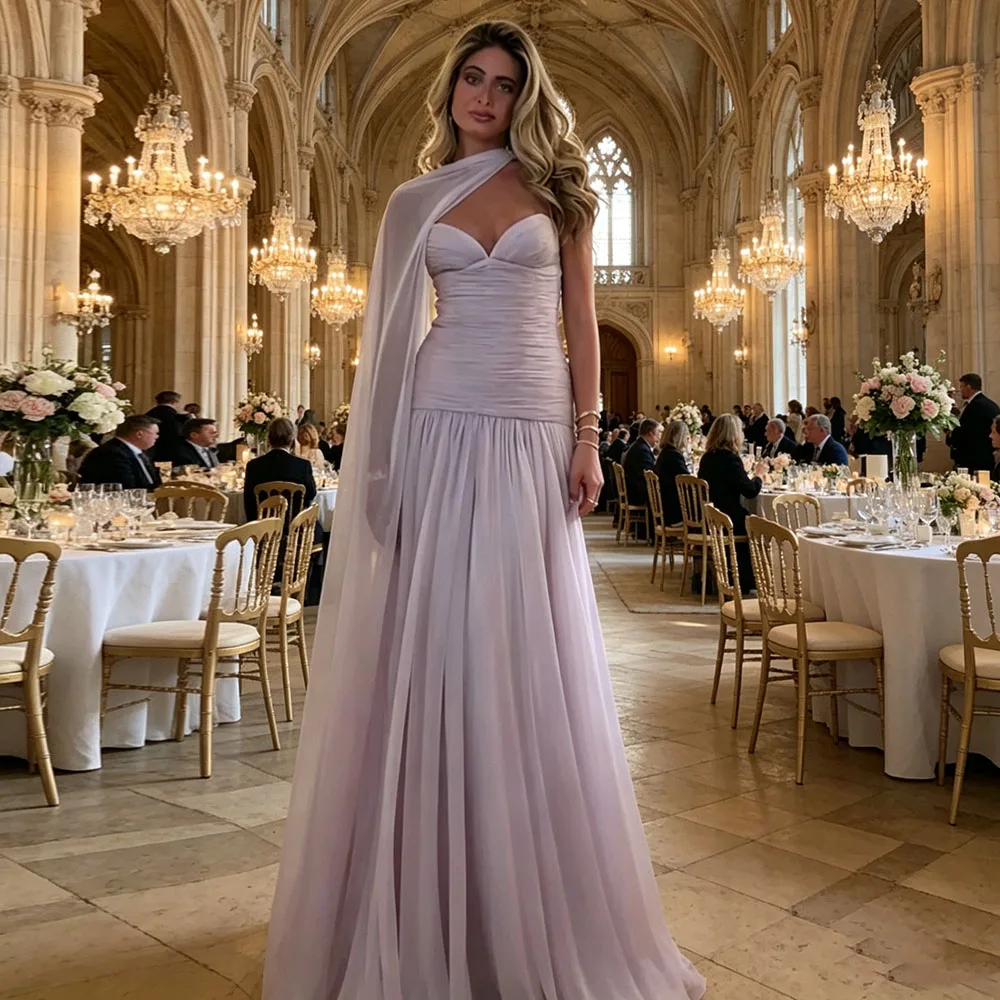 Eightale Arabic Evening Dresses for Wedding Party Sweetheart Customized Chiffon Pleats Dusty Pink Muslim Prom Gowns
Eightale Arabic Evening Dresses for Wedding Party Sweetheart Customized Chiffon Pleats Dusty Pink Muslim Prom Gowns
