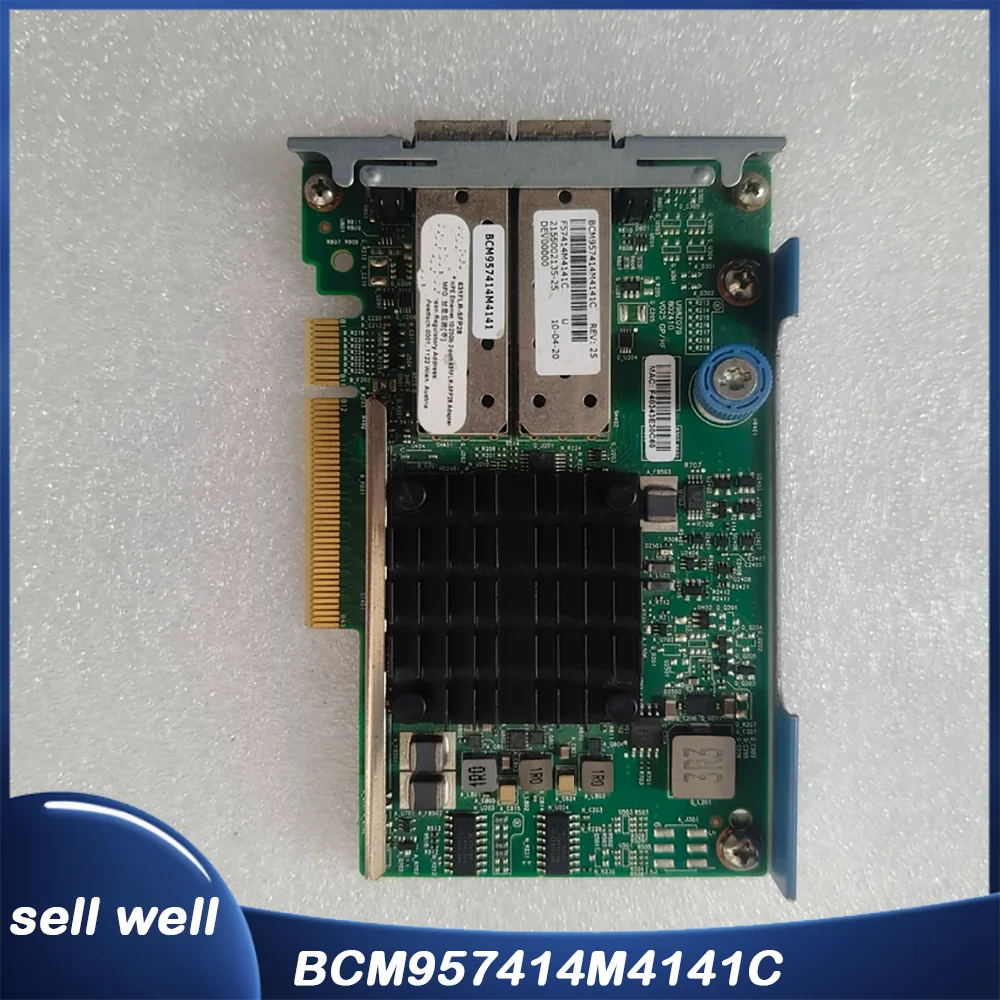 817709-B21 631FLR-SFP28 10/25Gb Network card 840133-001 817700-001 BCM957414M4141C
817709-B21 631FLR-SFP28 10/25Gb Network card 840133-001 817700-001 BCM957414M4141C