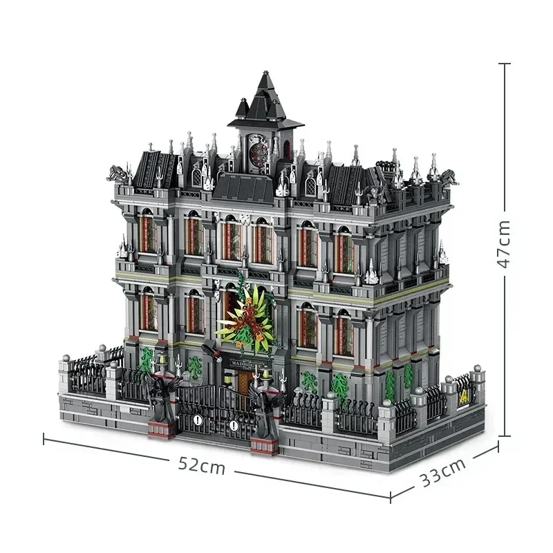 7537pcs Madhouse Model Building Block Toys with LED City High Difficulty Street View Sanctuary Brick Toys for Adult Gift
7537pcs Madhouse Model Building Block Toys with LED City High Difficulty Street View Sanctuary Brick Toys for Adult Gift
