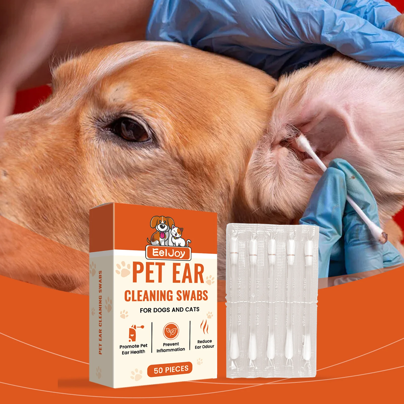 2-in-1 Pet Ear Cleaning Liquid Swabs Daily Ear Cleaning Removes Wax Swabs Removing Dirt Wax And Debris From Dog's Ears
2-in-1 Pet Ear Cleaning Liquid Swabs Daily Ear Cleaning Removes Wax Swabs Removing Dirt Wax And Debris From Dog's Ears