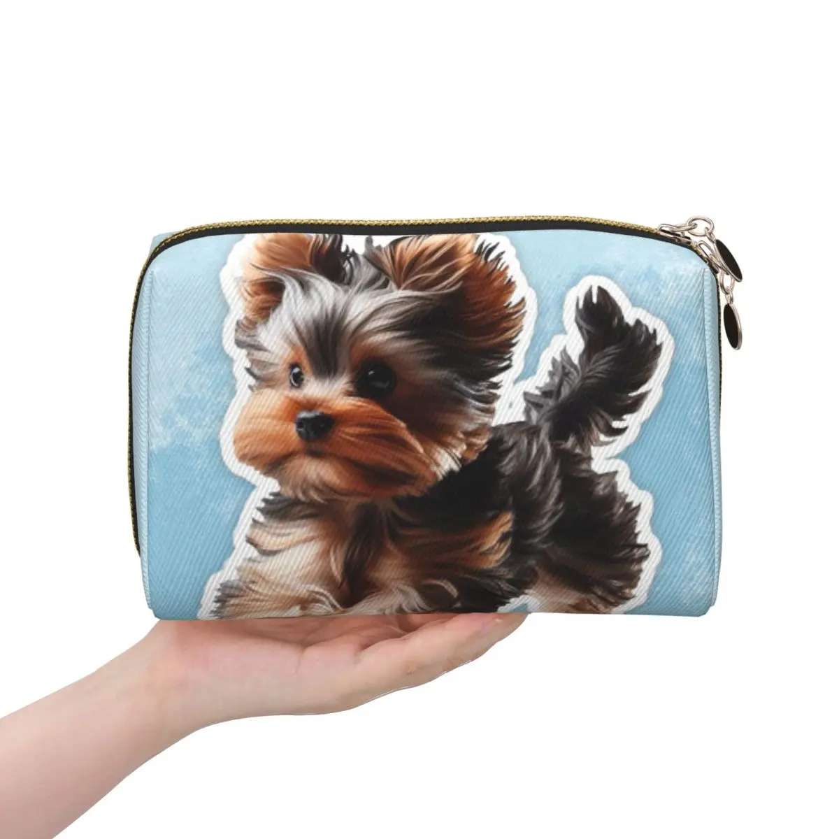 Йоркширский терьер с рисунком собаки, женские косметички, дорожный органайзер для макияжа, сумка для хранения туалетных принадлежностей, Dopp Kit Box
Йоркширский терьер с рисунком собаки, женские косметички, дорожный органайзер для макияжа, сумка для хранения туалетных принадлежностей, Dopp Kit Box