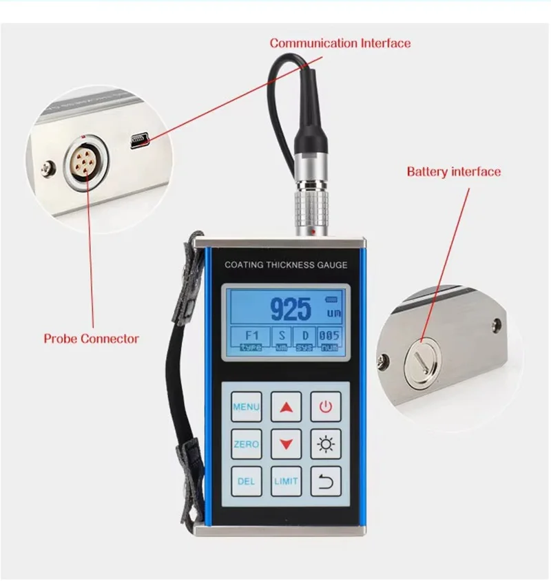 Popular High Accuracy Magnetic & Eddy Current Aluminum Alloy Shell Coating Thickness Gauge
Popular High Accuracy Magnetic & Eddy Current Aluminum Alloy Shell Coating Thickness Gauge