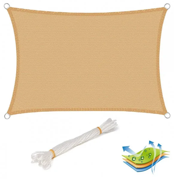 Rectangular 3 X 6 m Heavy Outdoor Polyester Sunshade Net Waterproof Large Cotton Sun Shade Sail for Outdoor Use
Rectangular 3 X 6 m Heavy Outdoor Polyester Sunshade Net Waterproof Large Cotton Sun Shade Sail for Outdoor Use