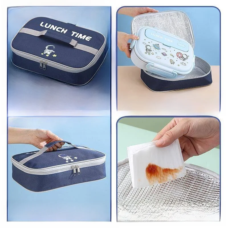 Thickened Aluminum Foil Insulated Lunch Box Bag Waterproof Rice Storage Bag Portable Handbag for Elementary School Boys
Thickened Aluminum Foil Insulated Lunch Box Bag Waterproof Rice Storage Bag Portable Handbag for Elementary School Boys