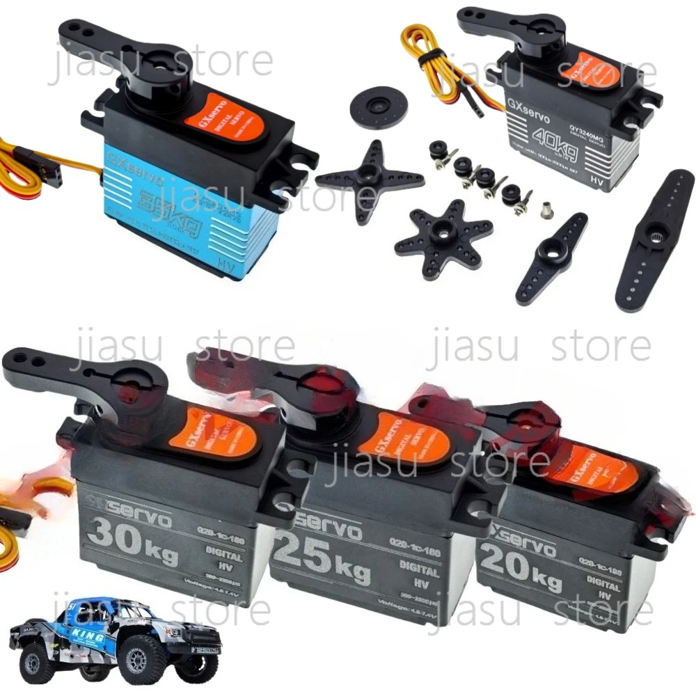 GX 70KG Digital Servo for 1:8 1:10 RC Crawler, High Torque Metal Gear QY3242BLS
GX 70KG Digital Servo for 1:8 1:10 RC Crawler, High Torque Metal Gear QY3242BLS