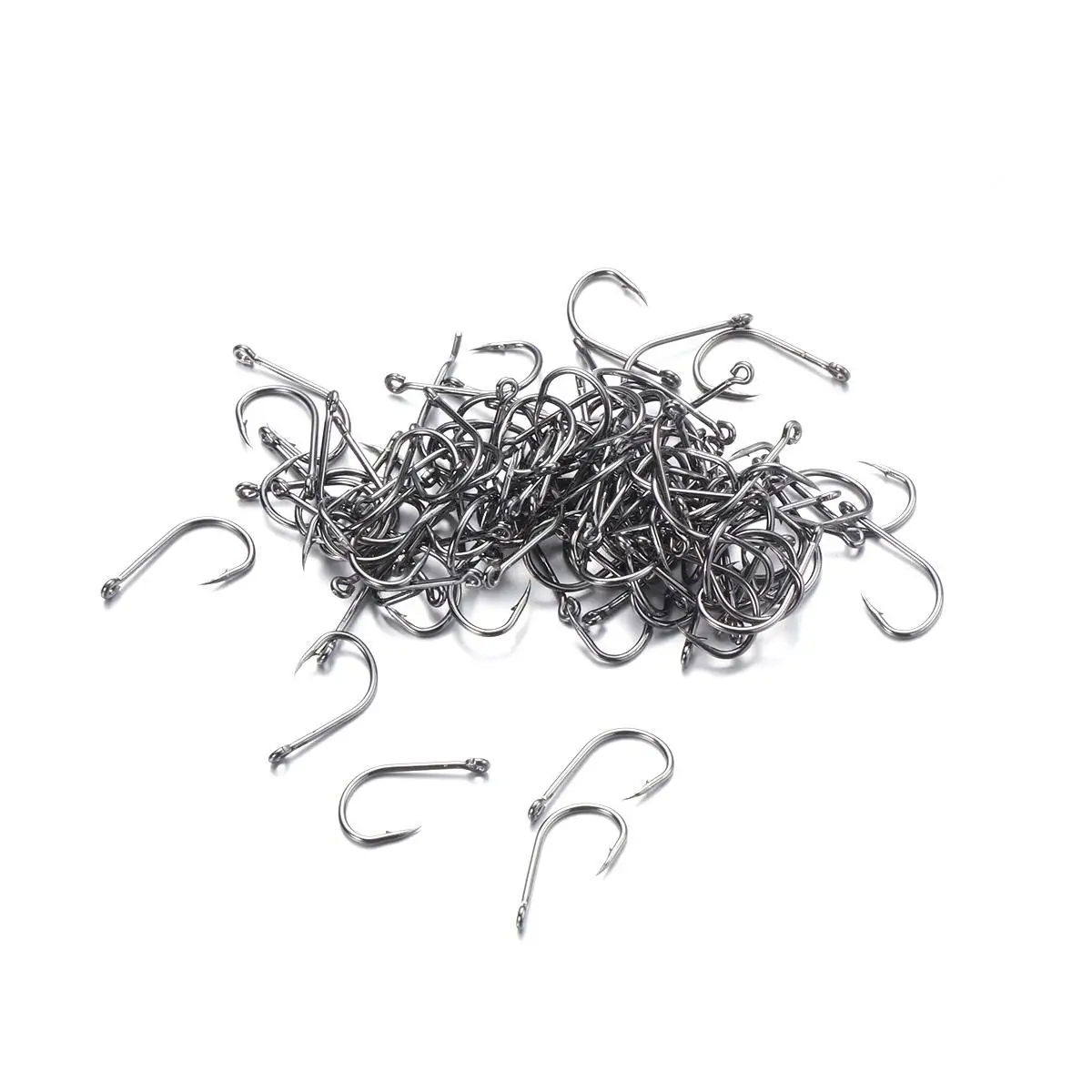 100 pcs Boxed Fish Hook Durable Carbon Steel Freshwater Saltwater Fishing Tackle Bass Pike Salmon Herring Muskie Crucian Snapper
100 pcs Boxed Fish Hook Durable Carbon Steel Freshwater Saltwater Fishing Tackle Bass Pike Salmon Herring Muskie Crucian Snapper