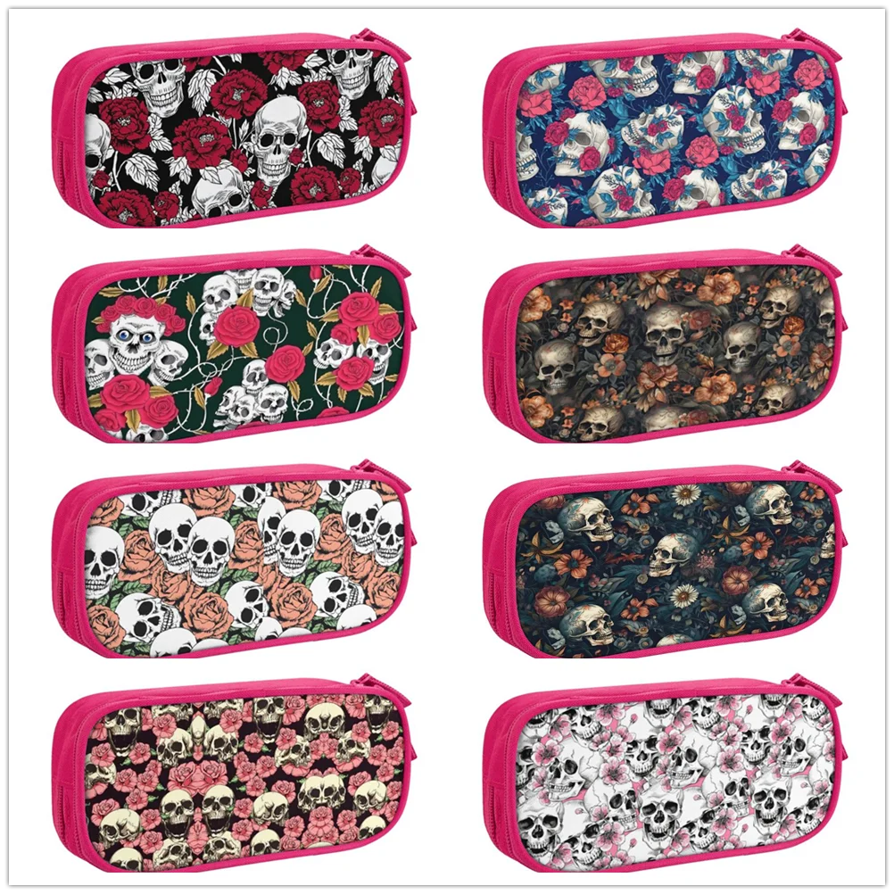 Flower Skull Large Capacity Pencil Case Stationery School Supplies Pouch Office Desk Storage Bag Students Kids Pen Case Box
Flower Skull Large Capacity Pencil Case Stationery School Supplies Pouch Office Desk Storage Bag Students Kids Pen Case Box