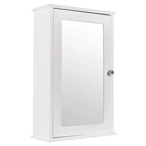 Wall Mounted Medicine Cabinet with Mirror Single Door MDF Bathroom Storage 34x15x53cm White Customized
Wall Mounted Medicine Cabinet with Mirror Single Door MDF Bathroom Storage 34x15x53cm White Customized
