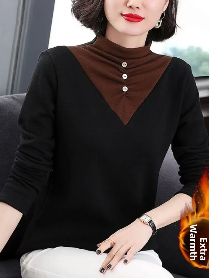 Faionable двусторонний Camere с высоким воротником Base irt, женская внутренняя одежда, сезонный трендовый топ на весну и осень
Faionable двусторонний Camere с высоким воротником Base irt, женская внутренняя одежда, сезонный трендовый топ на весну и осень