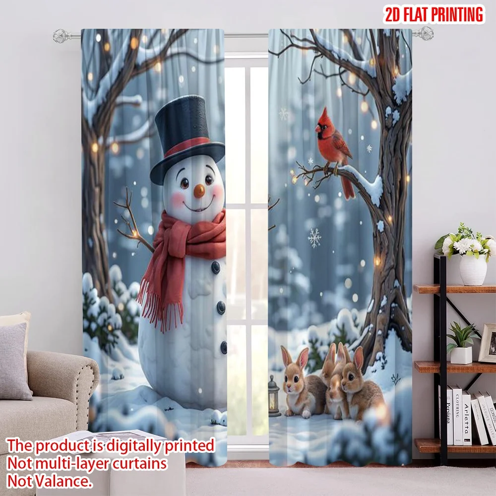 2pcs 2D flat printing Merry Christmas Popular Party Window Curtains Red Bird Bunny Funny Forest Animal Christmas Durable
2pcs 2D flat printing Merry Christmas Popular Party Window Curtains Red Bird Bunny Funny Forest Animal Christmas Durable