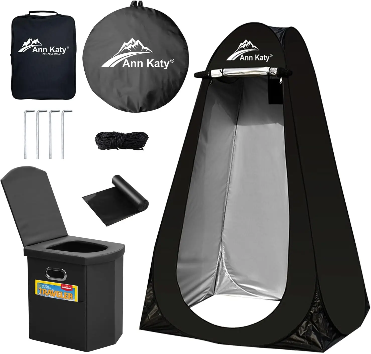 Portable Toilet with Pop Up Privacy Tent, XL Outdoor Camping Shower Changing Room Emergency Folding Toilet Kit with Carry Bag
Portable Toilet with Pop Up Privacy Tent, XL Outdoor Camping Shower Changing Room Emergency Folding Toilet Kit with Carry Bag