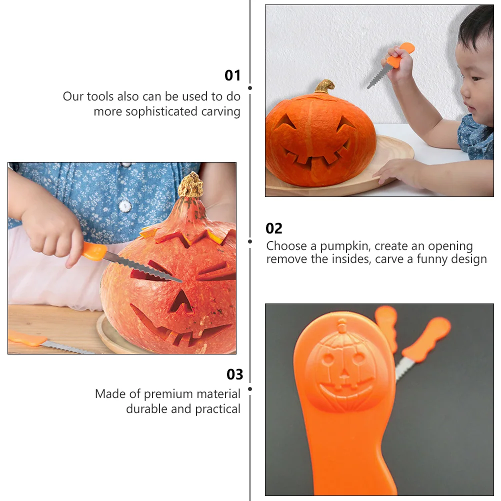 Pumpkin Carving Knife Set Premium Quality Durable Practical Tools Halloween Decorations Kitchen Knives Craft Supplies
Pumpkin Carving Knife Set Premium Quality Durable Practical Tools Halloween Decorations Kitchen Knives Craft Supplies