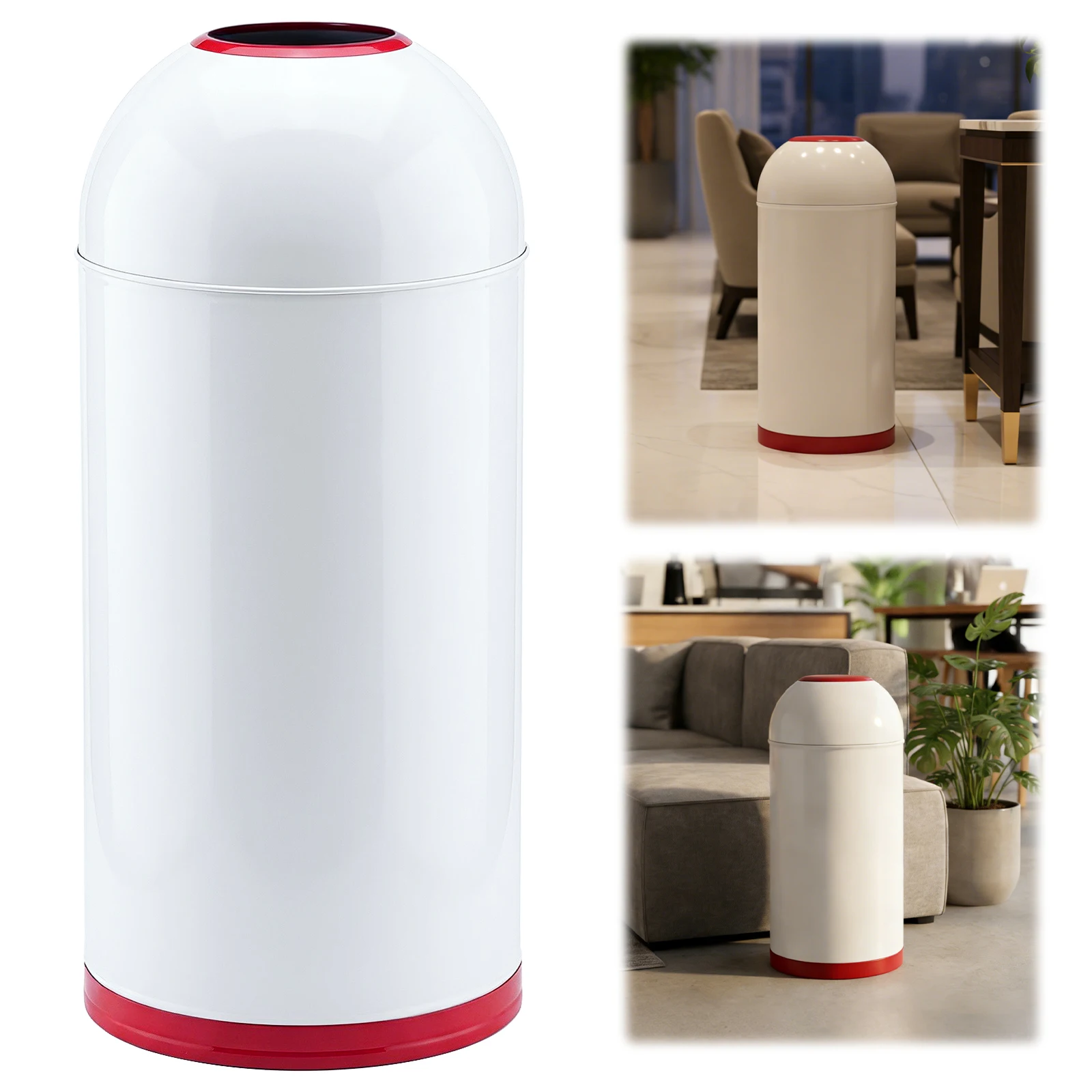 58L Large-Capacity Round Lidless Trash Can with Removable Inner Bucket Large Waste Container for Home Office Restaurant Kitchen
58L Large-Capacity Round Lidless Trash Can with Removable Inner Bucket Large Waste Container for Home Office Restaurant Kitchen