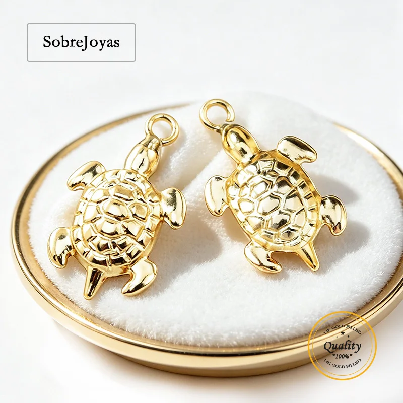 14K Gold Filled Sea Turtle Charm Pendant for DIY Necklace Making Tarnish Resistant Jewelry
14K Gold Filled Sea Turtle Charm Pendant for DIY Necklace Making Tarnish Resistant Jewelry