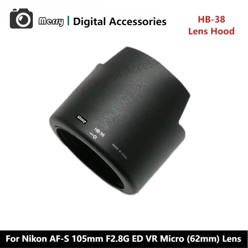 New Original Genuine Front Lens Hood HB-38 For Nikon AF-S NIKKOR 105mm F2.8G ED VR Micro (62mm) Lens 105 105/2.8G
New Original Genuine Front Lens Hood HB-38 For Nikon AF-S NIKKOR 105mm F2.8G ED VR Micro (62mm) Lens 105 105/2.8G