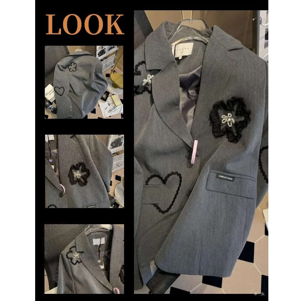 Casual Style Embroidered Ladies' Suit Jacket Spring 2024 Loose Fit Fashionable Outerwear Women's Clothing
Casual Style Embroidered Ladies' Suit Jacket Spring 2024 Loose Fit Fashionable Outerwear Women's Clothing
