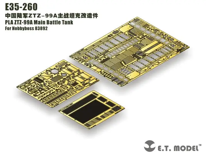 Модель ET 1/35 E35-260 PLA ZTZ-99A основной боевой танк детализированная часть E35260 для Hobbyboss 83892
Модель ET 1/35 E35-260 PLA ZTZ-99A основной боевой танк детализированная часть E35260 для Hobbyboss 83892