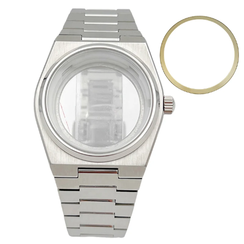PRX Super Player 40mm Silver case strap +Sapphire Glass Fit 4R35 4R36 NH35 NH36 Movement Watch Case Kit Refitting Replace
PRX Super Player 40mm Silver case strap +Sapphire Glass Fit 4R35 4R36 NH35 NH36 Movement Watch Case Kit Refitting Replace