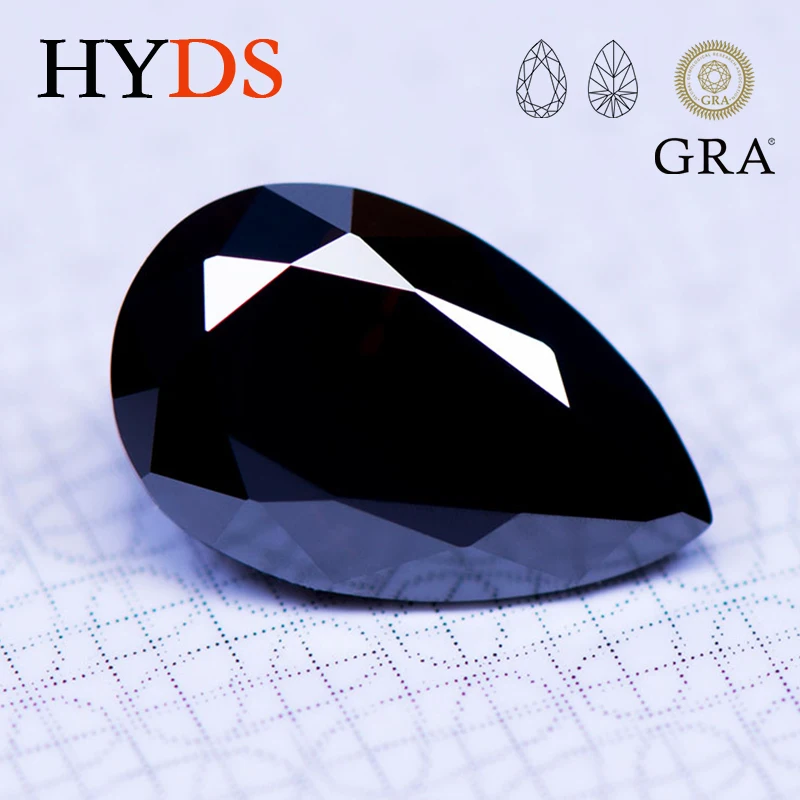 Moissanite Stone Pear Shape Black Color Gemstone Charms Beads for DIY Jewelry Making Earrings Materials with GRA Certificate
Moissanite Stone Pear Shape Black Color Gemstone Charms Beads for DIY Jewelry Making Earrings Materials with GRA Certificate