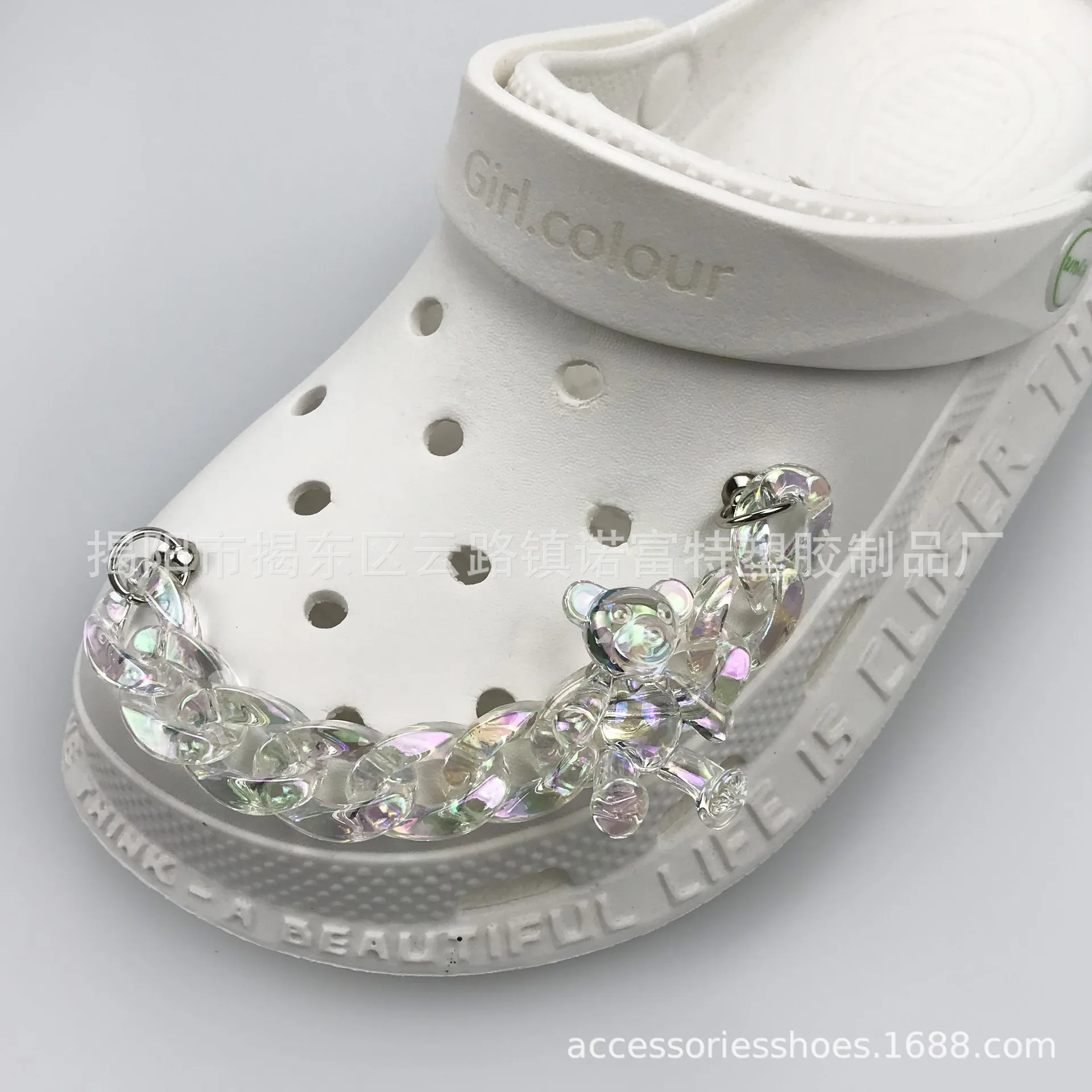 DIY Shoe Accessory Acrylic Chain Hole Sandal Shoes Buckle Bear Decoration Buckle Garden Slipper Shoes Decor Sandal Shoe Buckle
DIY Shoe Accessory Acrylic Chain Hole Sandal Shoes Buckle Bear Decoration Buckle Garden Slipper Shoes Decor Sandal Shoe Buckle