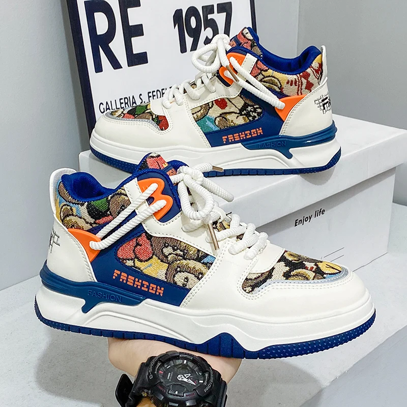 Men's Autumn High-top Shoes, Anti-slip and Durable Sports Shoes, Sporty and Fashionable Casual Sneakers, Canvas Shoes
Men's Autumn High-top Shoes, Anti-slip and Durable Sports Shoes, Sporty and Fashionable Casual Sneakers, Canvas Shoes