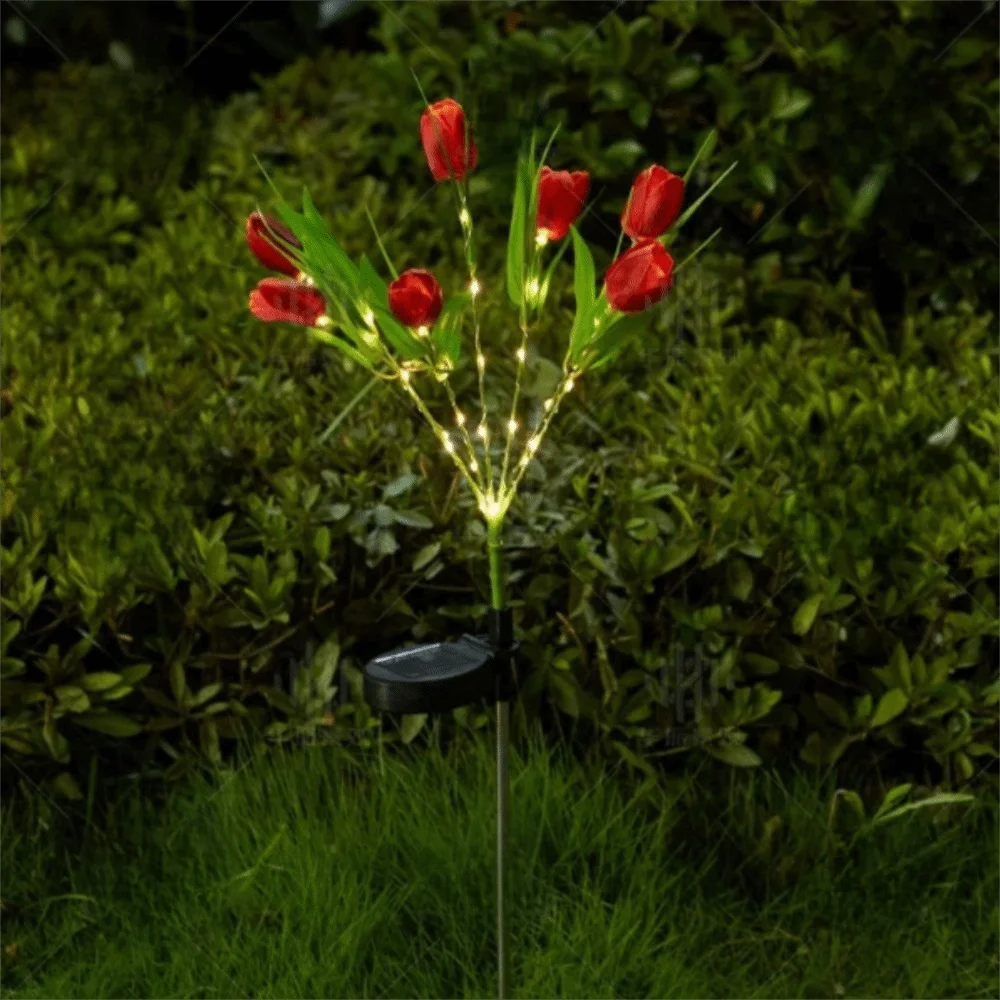7 Head Tulip Flower Solar Garden Lights LED Lights Waterproof Design Outdoor Solar Lights Decorative Lights
7 Head Tulip Flower Solar Garden Lights LED Lights Waterproof Design Outdoor Solar Lights Decorative Lights