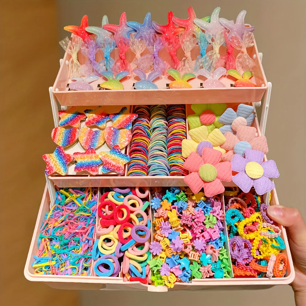 686 Pcs Girls Hair Accessories, Mixed Colors, High Elastic. For Daily & Party Use, Ideal Gifts (No Box)
686 Pcs Girls Hair Accessories, Mixed Colors, High Elastic. For Daily & Party Use, Ideal Gifts (No Box)