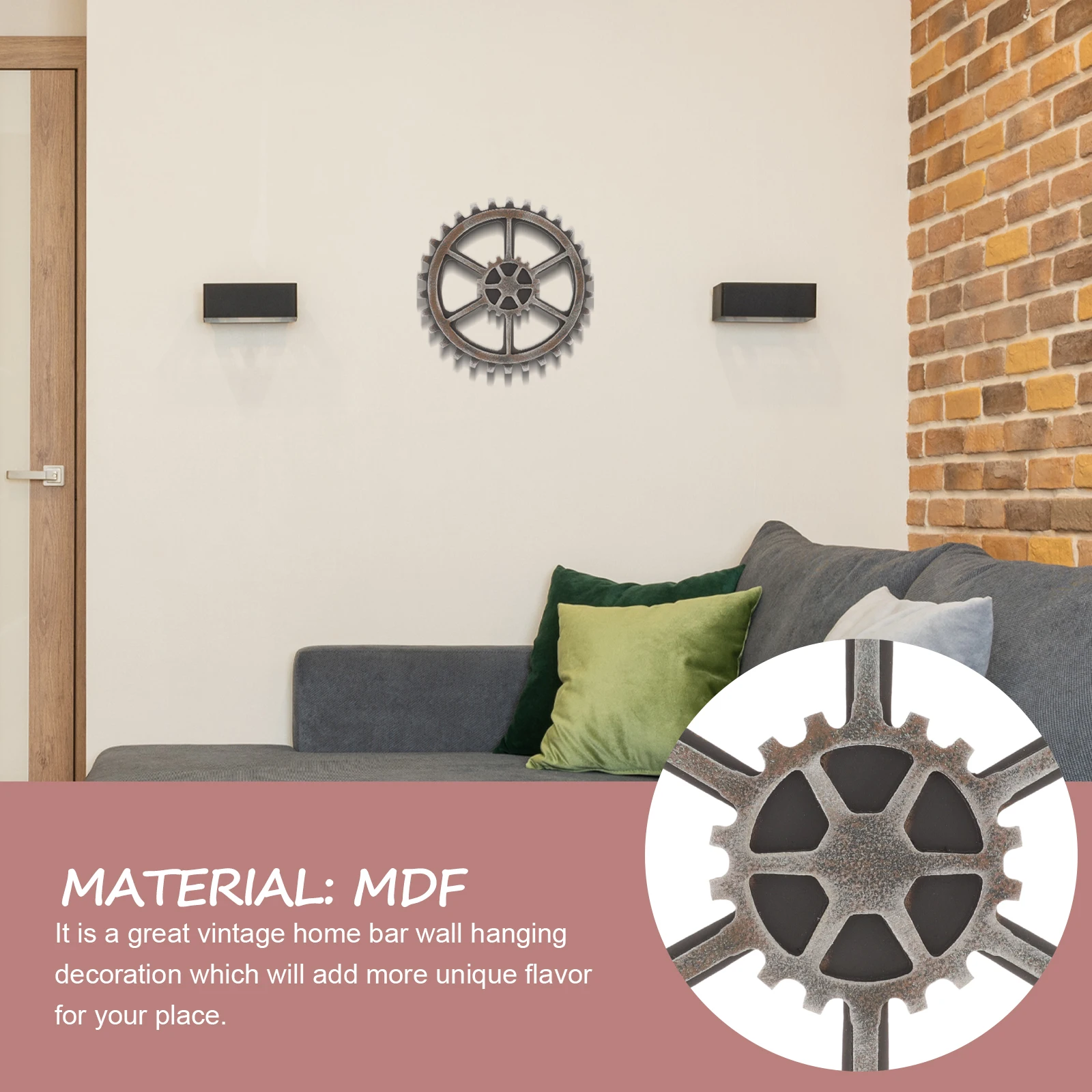 24Cm Steampunk Gear Wheel Wall Decoration For Home Bar Art Craft Vintage Hexagon Decor Lightweight Metal Pendant
24Cm Steampunk Gear Wheel Wall Decoration For Home Bar Art Craft Vintage Hexagon Decor Lightweight Metal Pendant