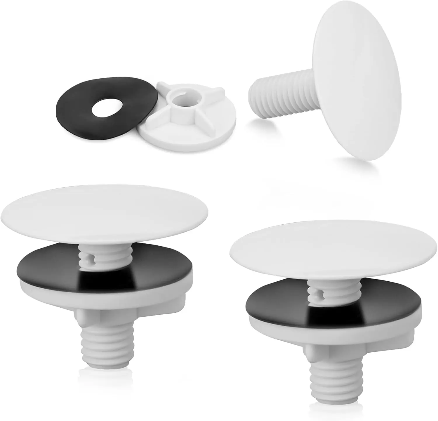 3 Pack Kitchen Sink Hole Cover, 2 Inch Faucet Hole Plug, ABS Stopper for Sink Tap Hole, White
3 Pack Kitchen Sink Hole Cover, 2 Inch Faucet Hole Plug, ABS Stopper for Sink Tap Hole, White