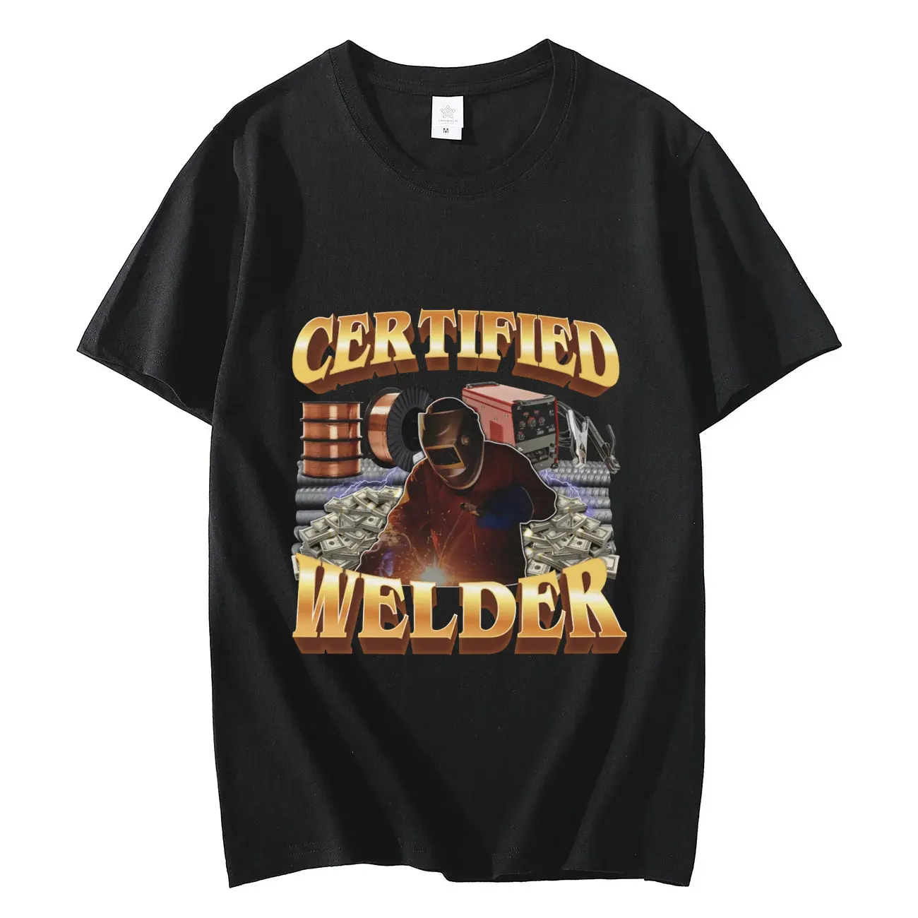 Funny Certified Welder Meme Graphic T Shirts Unisex Fashion Vintage Short Sleeve T-shirts Summer Pure Cotton Oversized T-shirt
Funny Certified Welder Meme Graphic T Shirts Unisex Fashion Vintage Short Sleeve T-shirts Summer Pure Cotton Oversized T-shirt