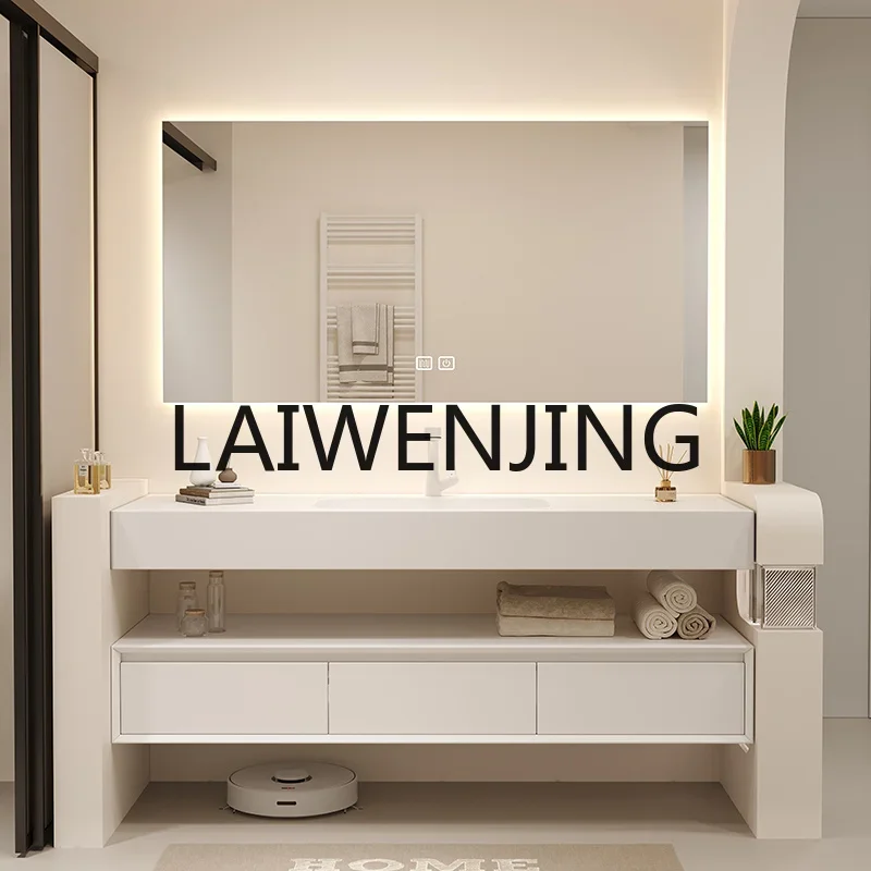 YS6 Skin Feeling Integrated Double Pots Bathroom Cabinet Combination Washstand Customization
YS6 Skin Feeling Integrated Double Pots Bathroom Cabinet Combination Washstand Customization