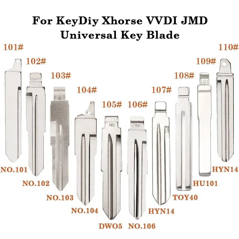 101-110# Universal Uncut Remote Flip Car Key Blank Blade For KeyDiy KD Xhorse VVDI JMD For Buick Chevrolet Hyundai Ford Toyota
101-110# Universal Uncut Remote Flip Car Key Blank Blade For KeyDiy KD Xhorse VVDI JMD For Buick Chevrolet Hyundai Ford Toyota