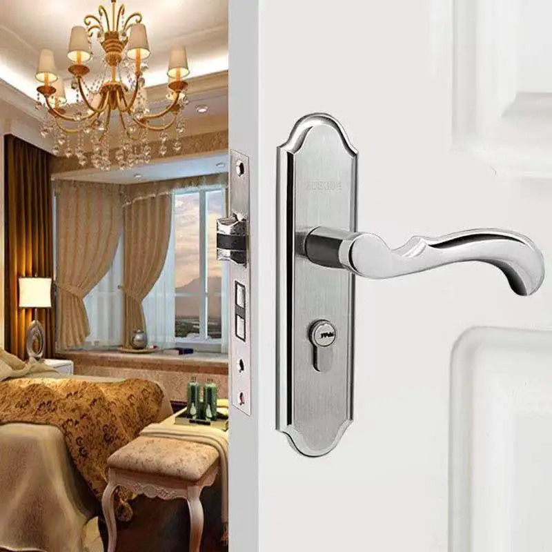 Indoor 304 Stainless Steel Lock Bedroom Silent Door Lock Universal Door Handle Room Solid Wood Door Handle Lock Accessories
Indoor 304 Stainless Steel Lock Bedroom Silent Door Lock Universal Door Handle Room Solid Wood Door Handle Lock Accessories