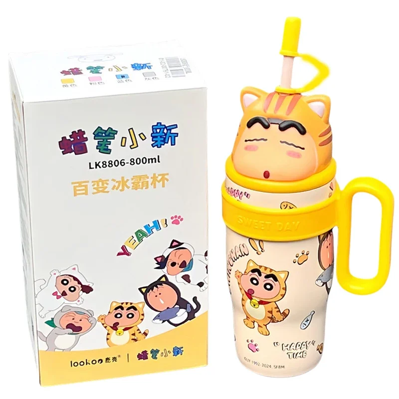 800 мл карандаш Шин-тян стакан с ручкой соломенная термобутылка из нержавеющей стали мультяшная милая чашка с двойной вакуумной изоляцией подарки
800 мл карандаш Шин-тян стакан с ручкой соломенная термобутылка из нержавеющей стали мультяшная милая чашка с двойной вакуумной изоляцией подарки